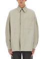 BOTTEGA VENETA Cotton Twill Overshirt - Oversize Fit, Size 46 IT