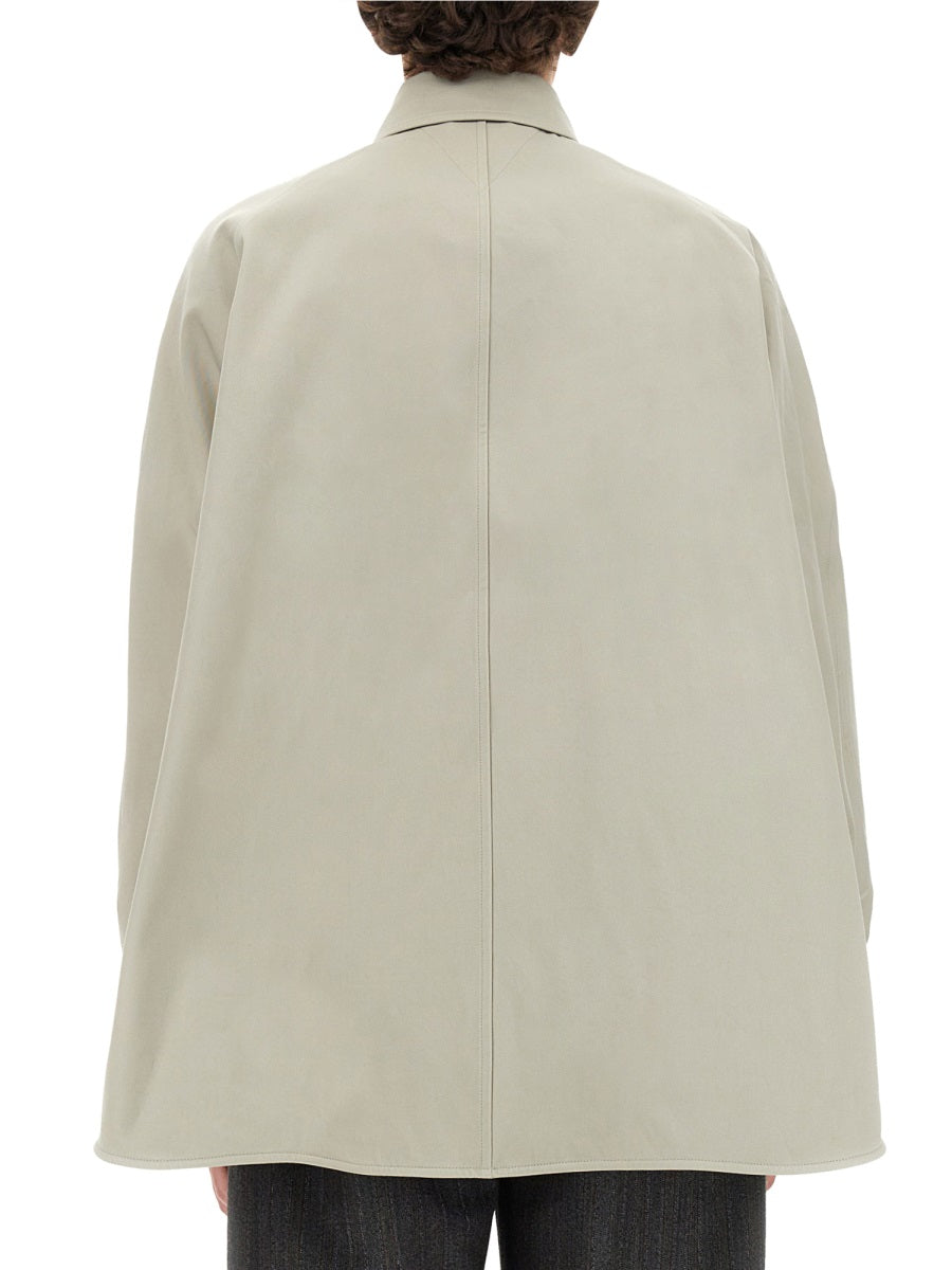 BOTTEGA VENETA Cotton Twill Overshirt - Oversize Fit, Size 46 IT