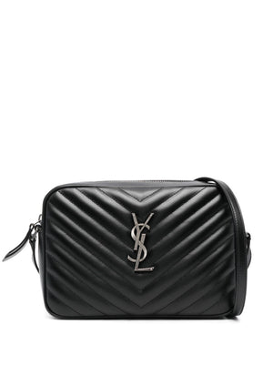 SAINT LAURENT Matelassé Leather Mini Shoulder Bag - 22.5CM x 15CM x 6CM