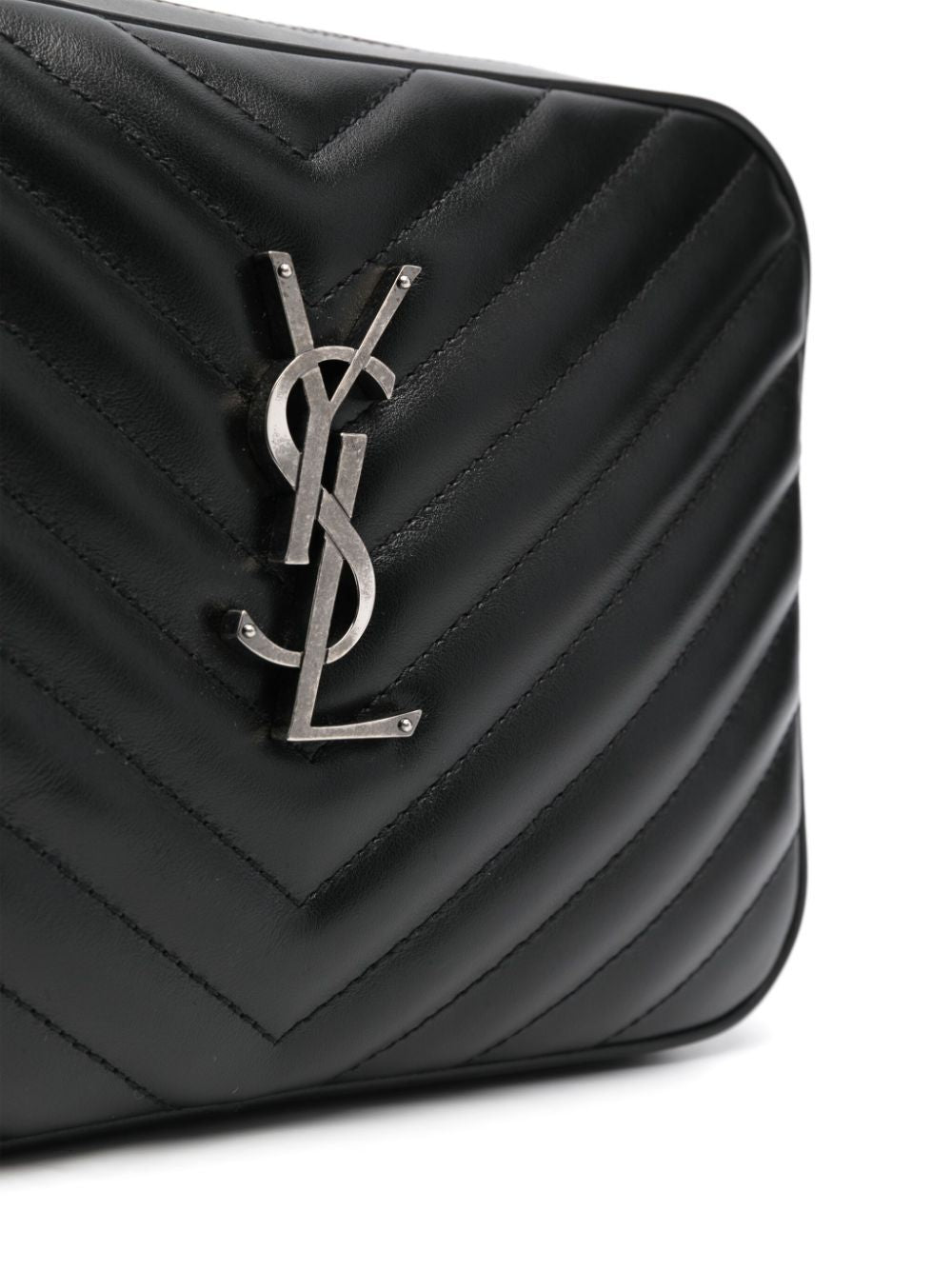 SAINT LAURENT Matelassé Leather Mini Shoulder Bag - 22.5CM x 15CM x 6CM