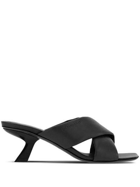 FERRAGAMO Elegant Slip-On Heels with Crossover Design