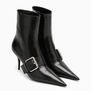 BALENCIAGA Knife 80 Leather Ankle Boots for Women