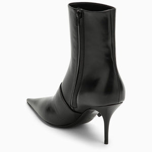 BALENCIAGA Knife 80 Leather Ankle Boots for Women