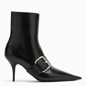 BALENCIAGA Knife 80 Leather Ankle Boots for Women