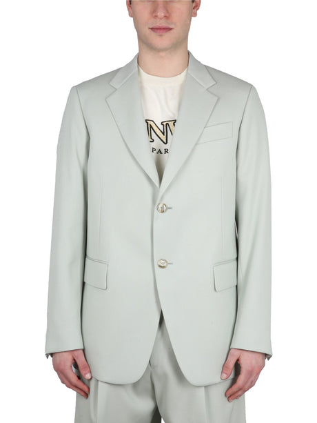 LANVIN Boxy Single-Breasted Jacket - Men's Fit