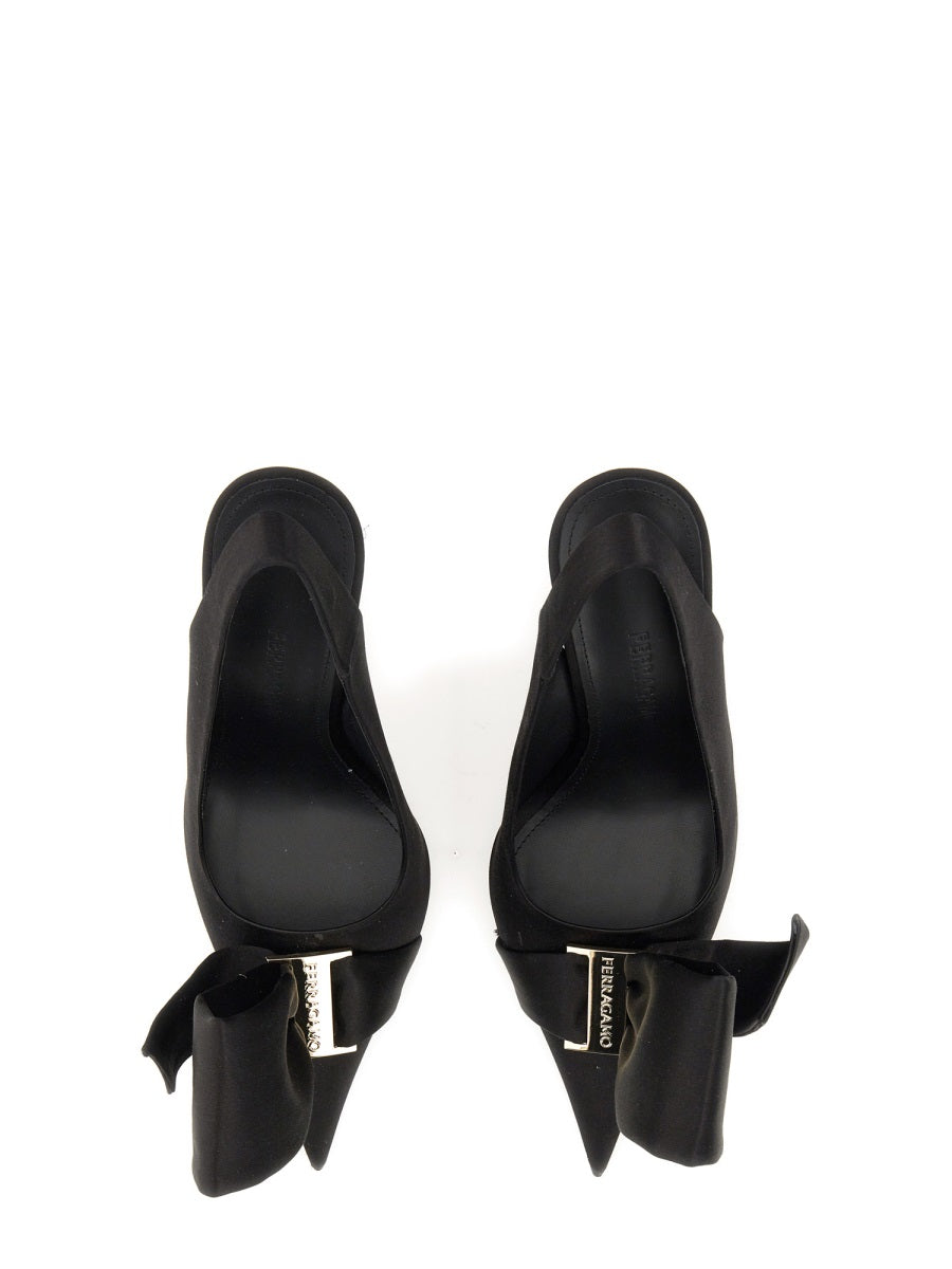 Ferragamo Asymmetrical Bow Sandals