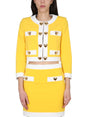 MOSCHINO Heart Buttons Crepe Mini Jacket