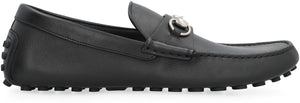 GUCCI Premium Leather Loafers with Metal Horsebit