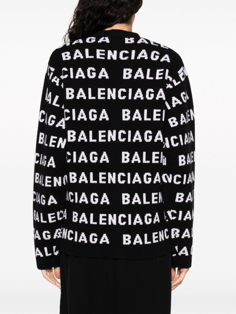 BALENCIAGA レディース ブラックニットセーター - 24SSコレクション