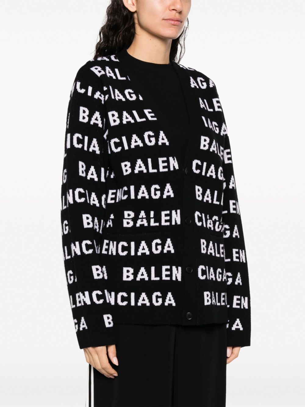 BALENCIAGA レディース ブラックニットセーター - 24SSコレクション