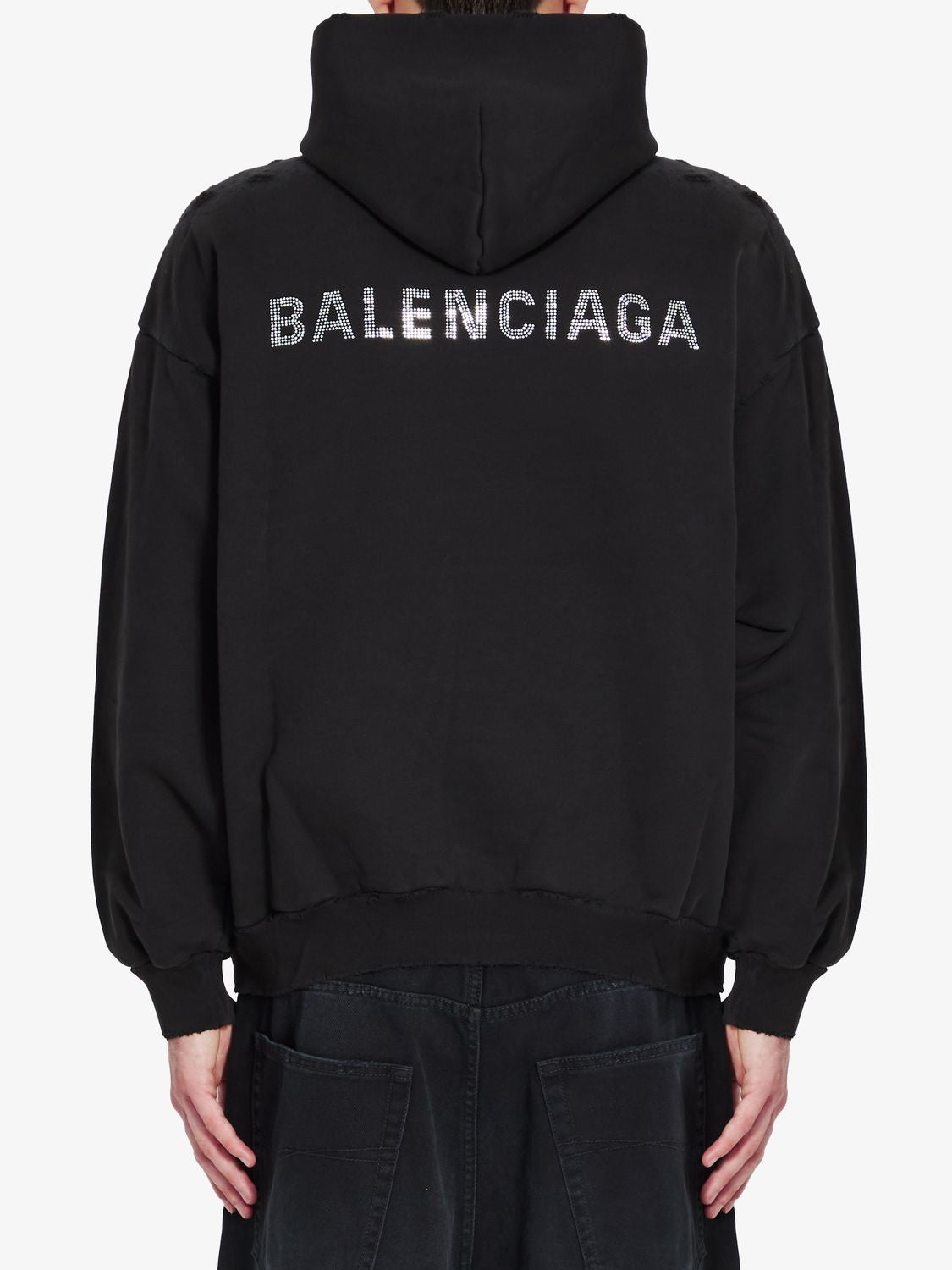 BALENCIAGA バックブラックフーディー