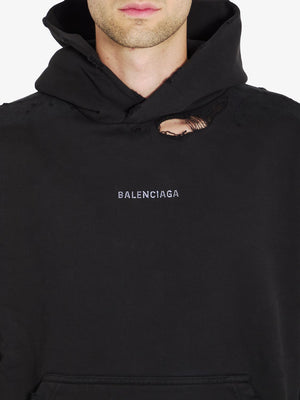 BALENCIAGA バックブラックフーディー