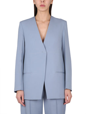 JIL SANDER V-Neck Cotton Jacket for Women