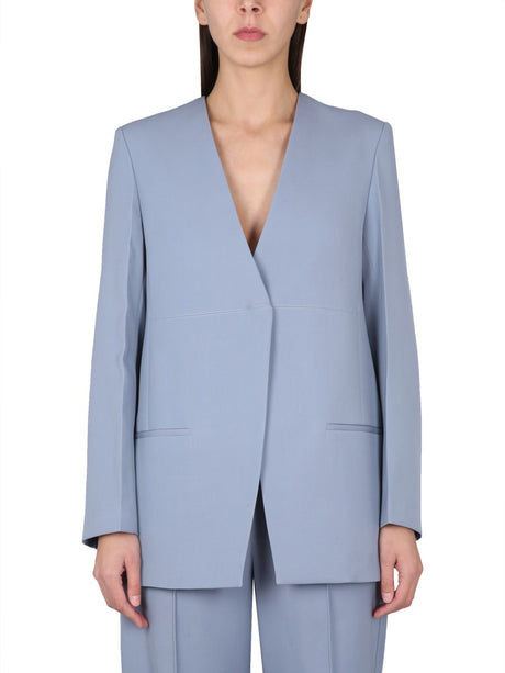 JIL SANDER V-Neck Cotton Jacket for Women