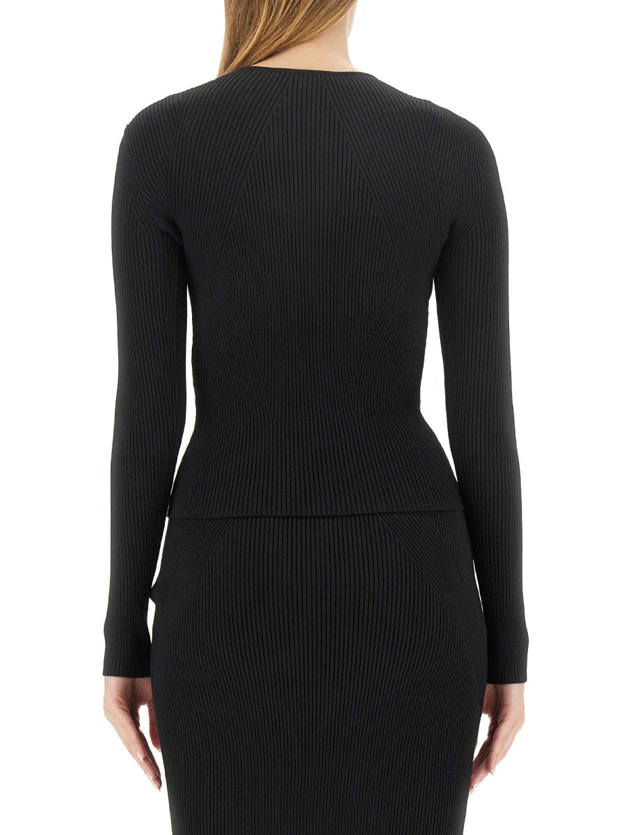 ALEXANDER MCQUEEN Slim Fit Cut-Out Shirt for Women