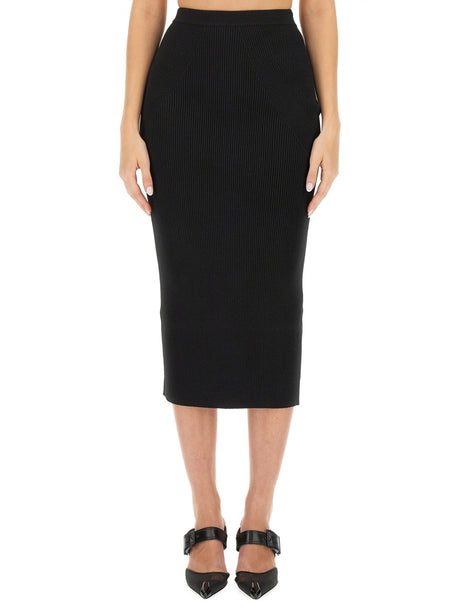 ALEXANDER MCQUEEN Knit Pencil Skirt - Slim Fit, Size S