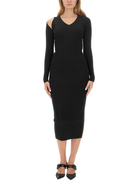 ALEXANDER MCQUEEN Knit Pencil Skirt - Slim Fit, Size S