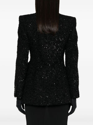 BALENCIAGA Double-Breasted Boucle Loop Blazer for Women - SS24