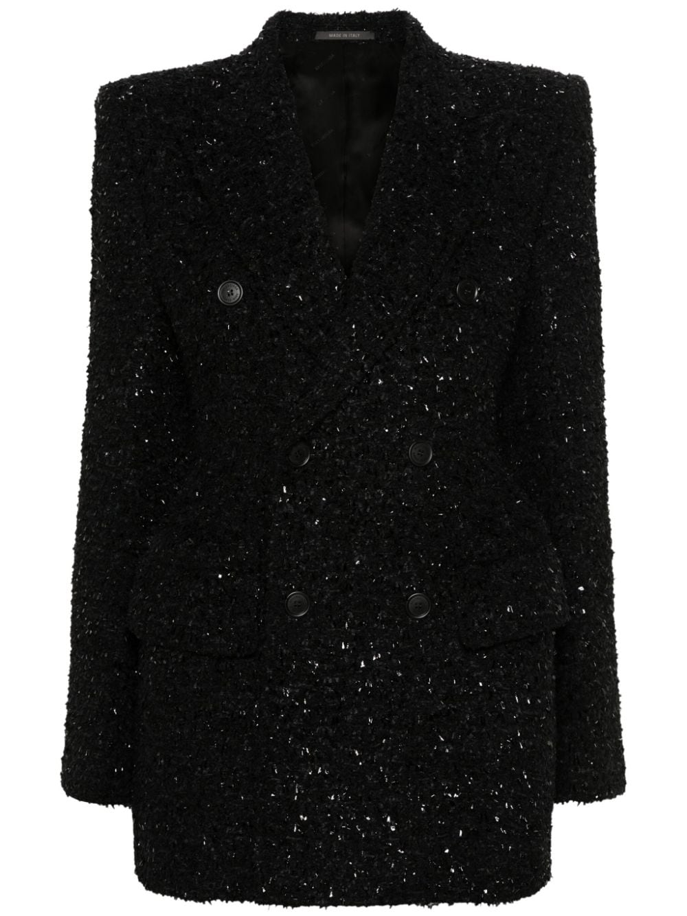 BALENCIAGA Double-Breasted Boucle Loop Blazer for Women - SS24