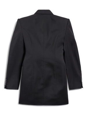 BALENCIAGA Women's Wool Double-Breasted Hourglass Jacket