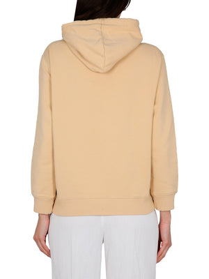 LANVIN Embroidered Logo Sweatshirt with Drawstring Hood (Women)