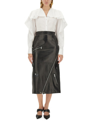 ALEXANDER MCQUEEN Draped Cotton Shirt - Size 40 IT