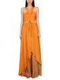 ALBERTA FERRETTI Elegant Silk Mini Dress with Adjustable Belt