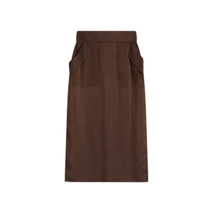 SAINT LAURENT Elegant Silk Midi Skirt for Women