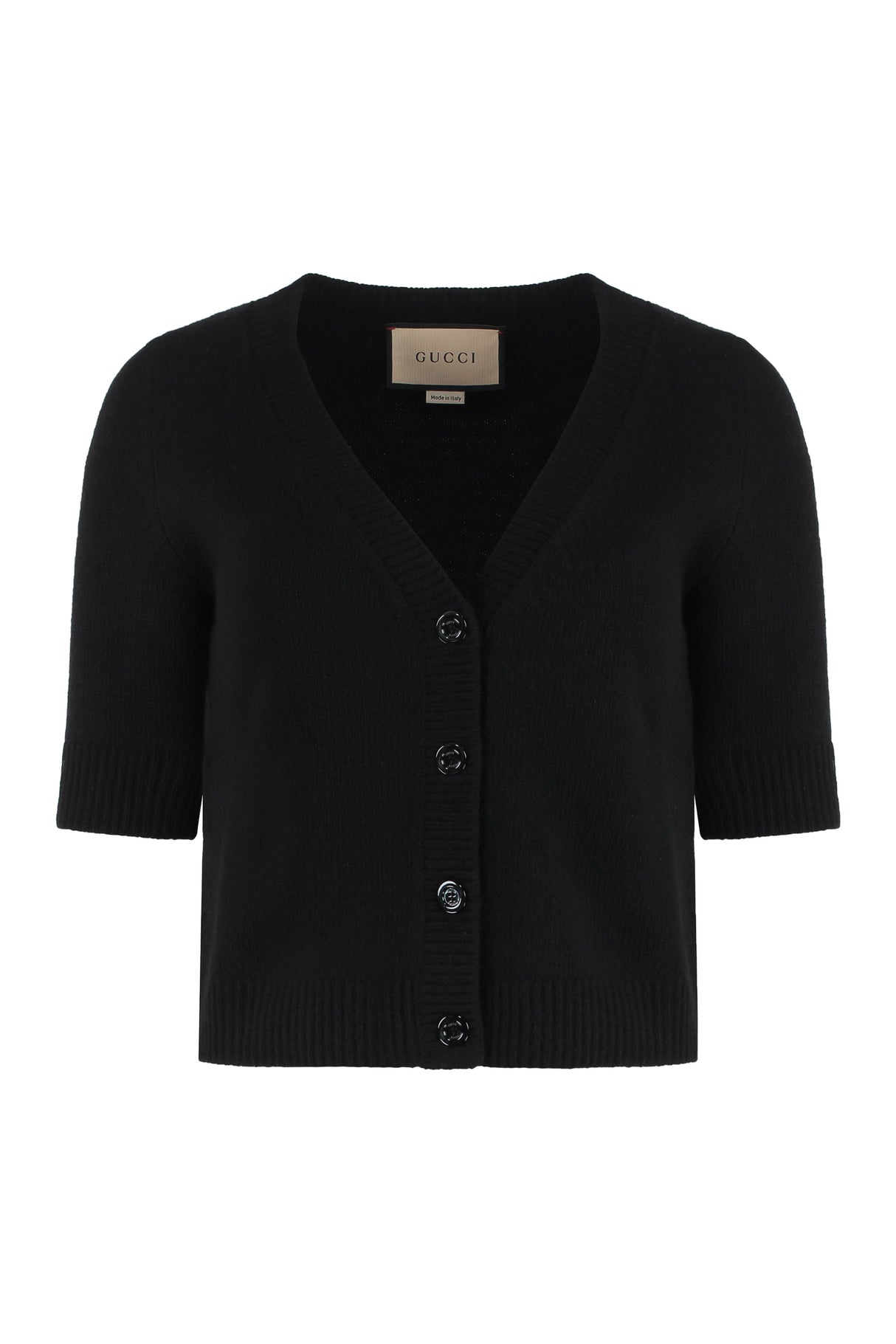 GUCCI Cropped Wool and Cashmere Blend Cardigan