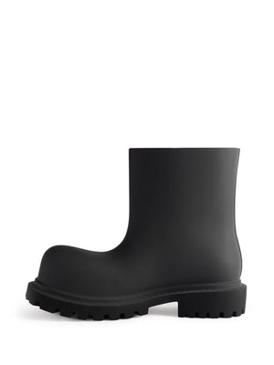 BALENCIAGA Men's Mini Steroid Logo-Embossed Ankle Boots