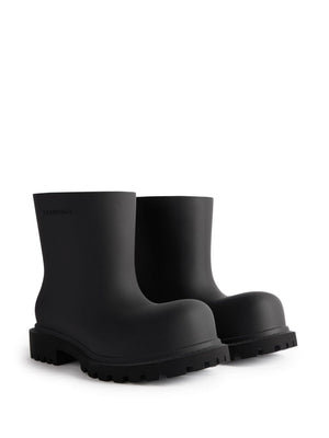 BALENCIAGA Men's Mini Steroid Logo-Embossed Ankle Boots