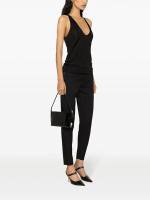 SAINT LAURENT Deep Neckline Sleeveless T-Shirt for Women