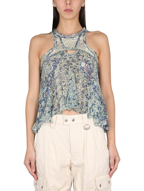 ISABEL MARANT Embroidered Silk Top for Women