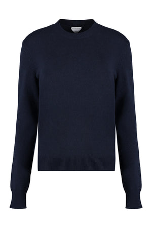 BOTTEGA VENETA Cashmere Sweater with Leather Elbow Patches