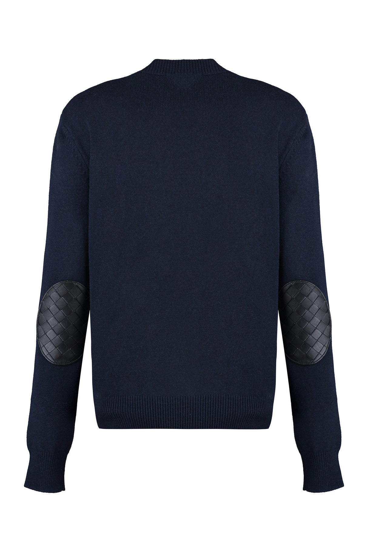 BOTTEGA VENETA Cashmere Sweater with Leather Elbow Patches