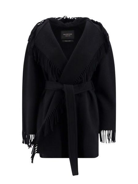 BALENCIAGA Fringe Wool Jacket