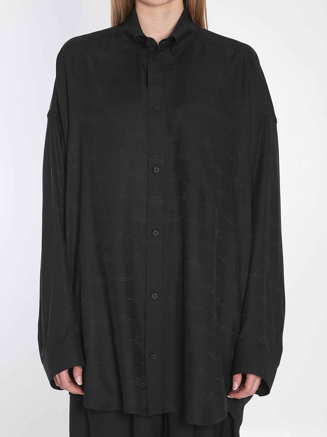 BALENCIAGA Oversized Cocoon Shirt - Size S