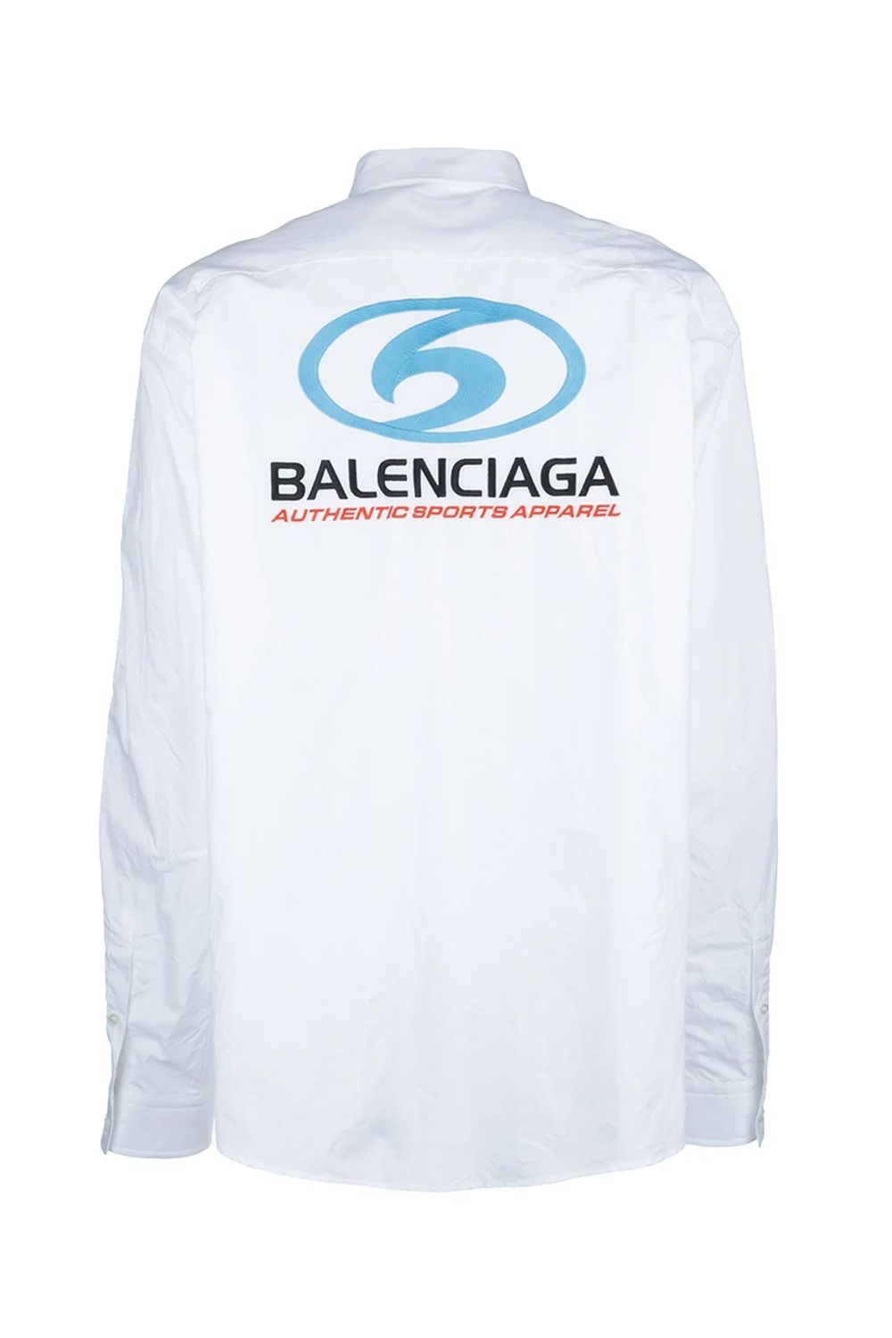 BALENCIAGA メンズホワイトコットンポプリンシャツ for SS24