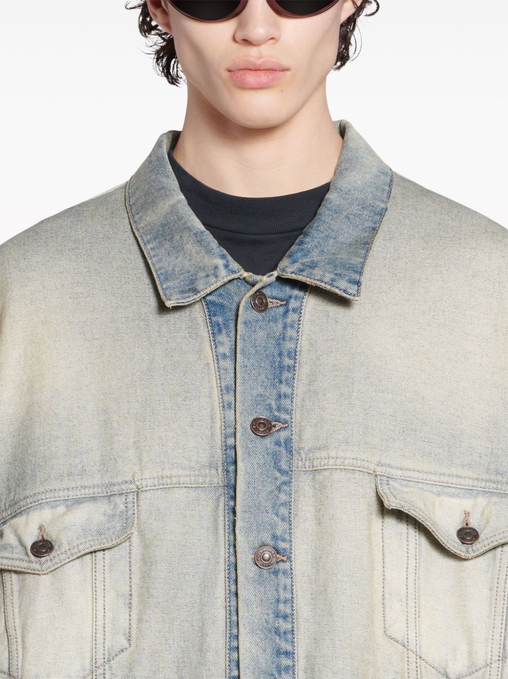 BALENCIAGA New Arrival: Men's Oversized Denim Jacket - SS24 Collection