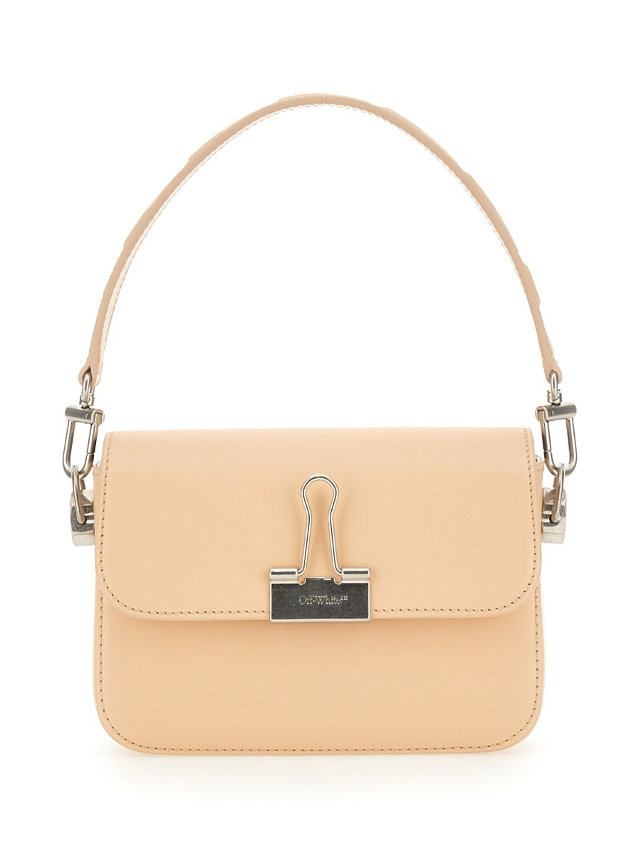 OFF-WHITE Mini Leather Binder Handbag for Women