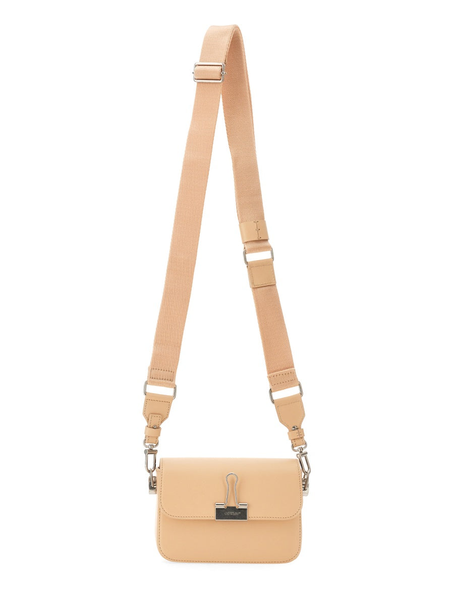 OFF-WHITE Mini Leather Binder Handbag for Women