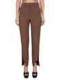 BALMAIN Wool Trousers with Zipper and Button Closure