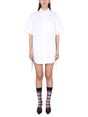 THOM BROWNE Mini Chemiser Dress with Round Collar