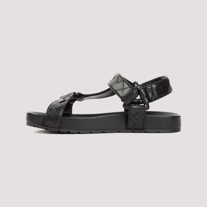 BOTTEGA VENETA Woven Pattern Leather Sandals