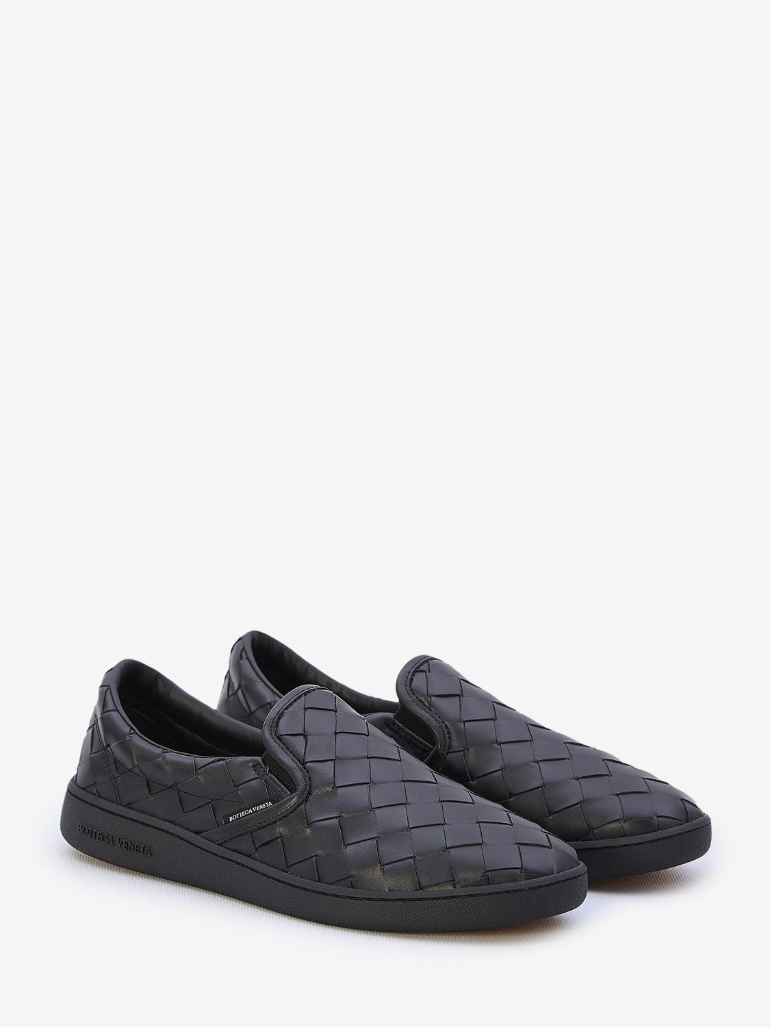 BOTTEGA VENETA Men's Leather Slip-On Sneakers