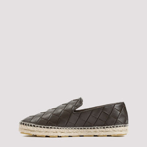 BOTTEGA VENETA Stylish Brown Leather Espadrilles for Women