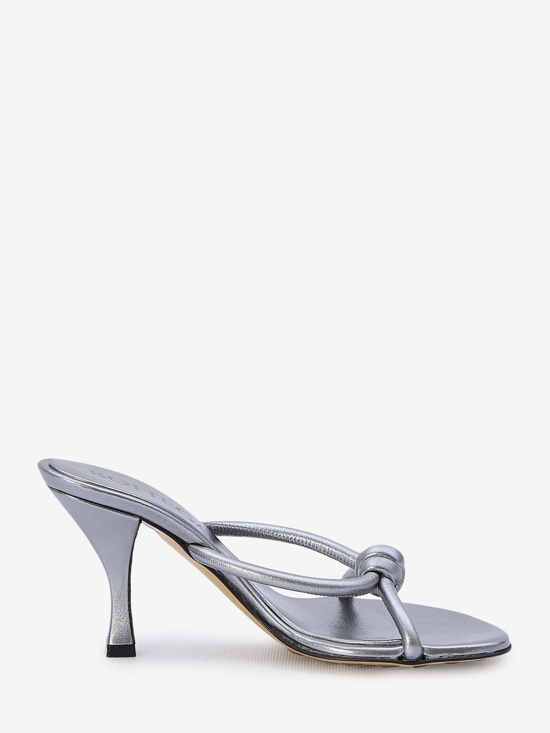 BOTTEGA VENETA High-Heel Mini Sandals with Interlacing Straps - 8CM