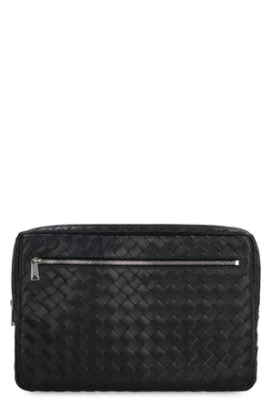 BOTTEGA VENETA Leather Laptop Case with Intrecciato Design - 35 cm x 23 cm