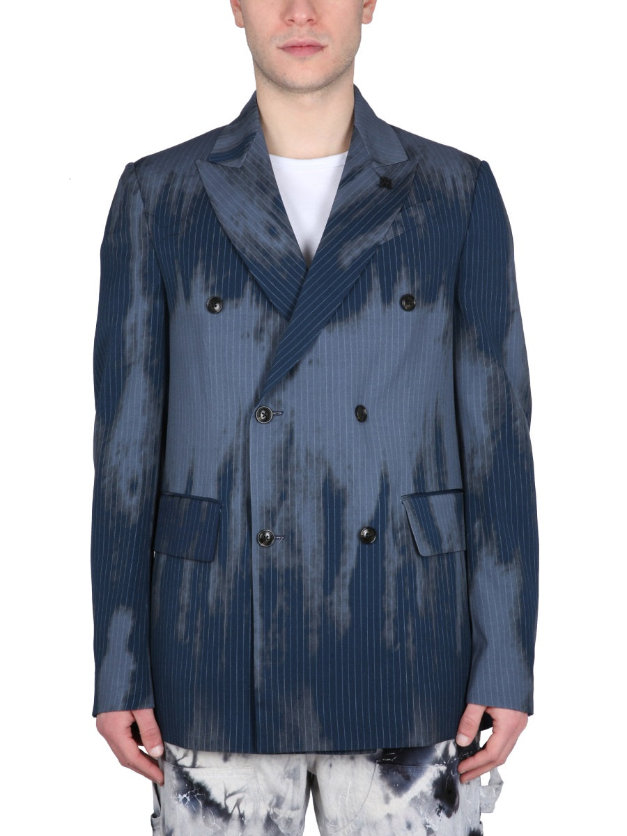 AMIRI Relaxed Fit Men's Jacket with Peaked Lapels