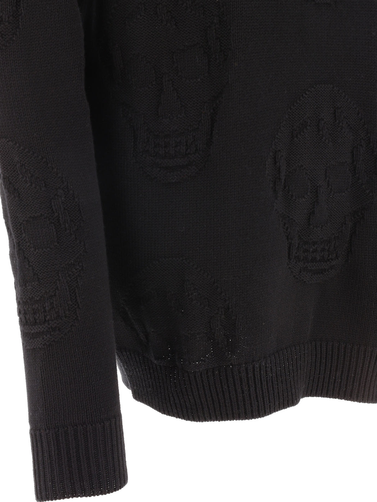 ALEXANDER MCQUEEN Skull Jacquard Knit Crew Neck Jumper - SS24